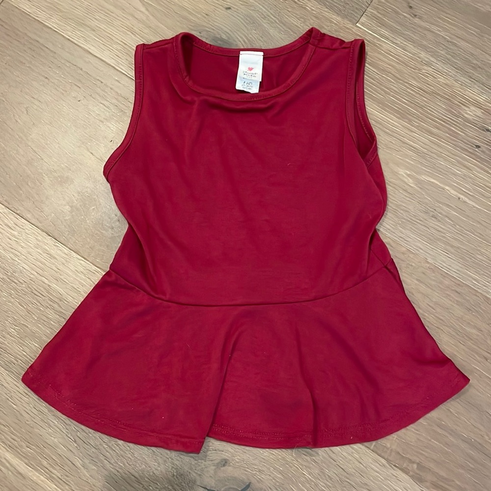 5/$25 Just Kids Maroon Sleeveless Shirt Tank Size 8